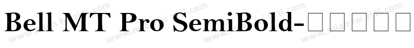 Bell MT Pro SemiBold字体转换